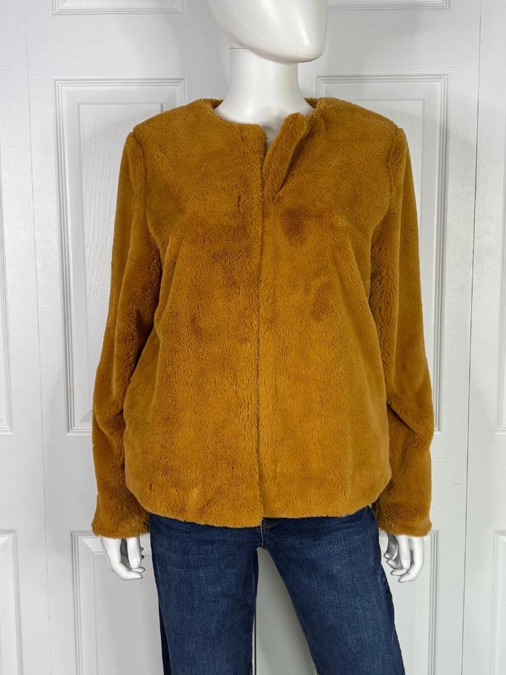 H&M Divided women's Plush Coat Medium LIKE NEW